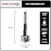 Greycore Tools Self-Feed Drill Bit – Single-Cutter Self Feed Drill 1-1/2 Inch – Professional Boring Drill Bits for Woodworking – Aggressive Feed Screw Thread for Fast and Smooth Drilling
