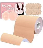 BEWTEIM Boob Tape for Breast Lift, 4 inch Bob Tape for Large Breasts Roll, Boobytape for Breast L...