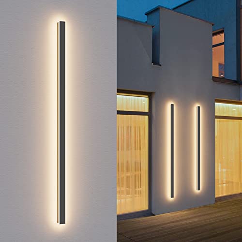 K-Bright 45W Lange Wandleuchte Villa Dunkelgrau Wandleuchte Wasserdicht...