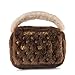 Dog Diggin Designs Squeaky Plush Toys - Purses - Chewy Vuiton Brown - Small