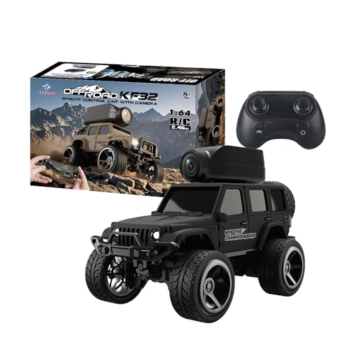 KFPLAN KF32 1:64ラジコンカー オフロード カメラ付き 一人称視点 アプリ制御 撮影/録画 ギフト・おもちゃ 男の子・大人向け 技適認証済み