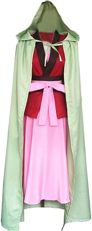 Anime Yona Suit + Earrings Outfits Uniform Cosplay Costume-Made