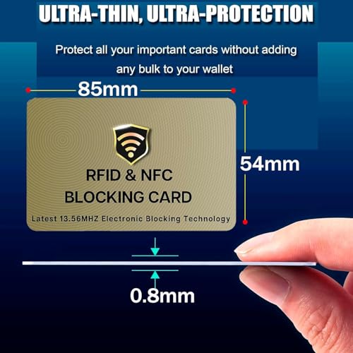 SaiTech IT Cartões RFID, um cartão protege toda a carteira para homens e mulheres, protetor de cartã