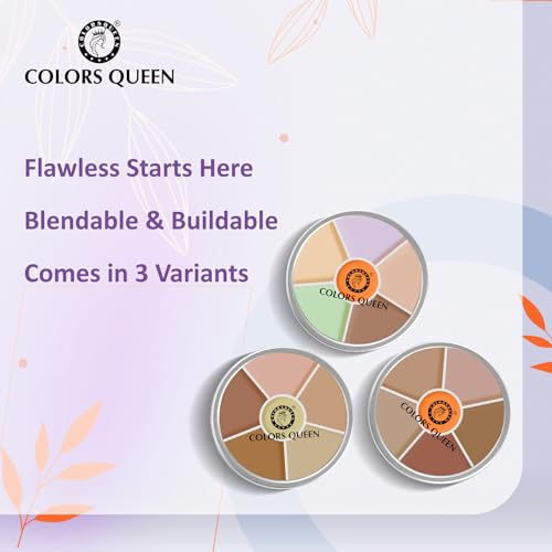 Image of Colors Queen Light Weight Multi-Purpose Matte Concealer Color Corrector Palette | Creamy Matte Finish, Easy to Blend Hydrating Formula | Long Lasting & Waterproof Concealer for Face Makeup (02)