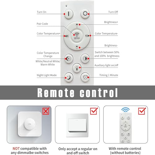 Plafonniers à intensité variable avec télécommande pour ajuster l'ambiance du couloir