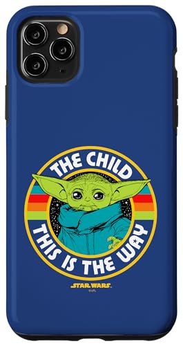 Coque iPhone 11 Pro Max Star Wars Mandalorian The Child Design Rétro