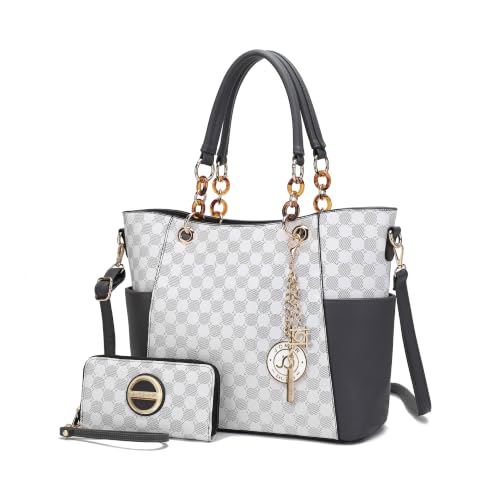 J’OMOR by Mia Tote Bag for Women, Handbag Set with Wallet Top-Handle Bag Vegan Leather Purse