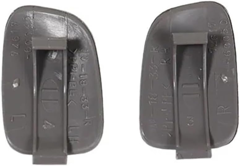 Car Interior A Pillar Front Roof Handle Armrest Screw Cover Cap Lid 2PCS Compatible for Toyota Land Cruiser Prado LC120 2003-2009(Dark Gray)