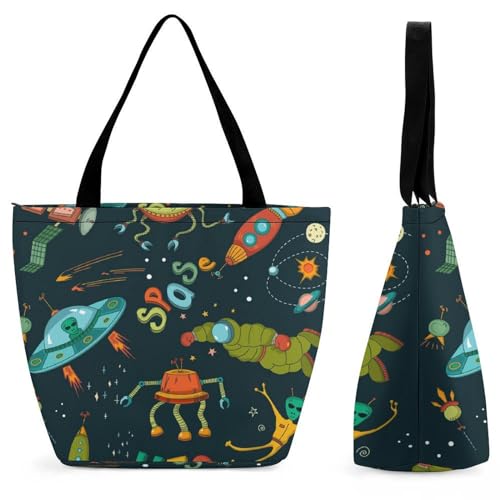 Sac à main pour femme fusée espace idéal pour le week-end