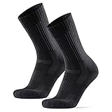 Calcetines Premium de Senderismo 2 pares (Negro, EU 43-47)