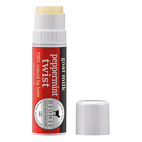 Dionis - Goat Milk Skincare Peppermint Twist Scented Lip Balm 3 Piece Set (0.28 Oz) - Made In The Usa - Cruelty-Free And Paraben-Free #TOP1