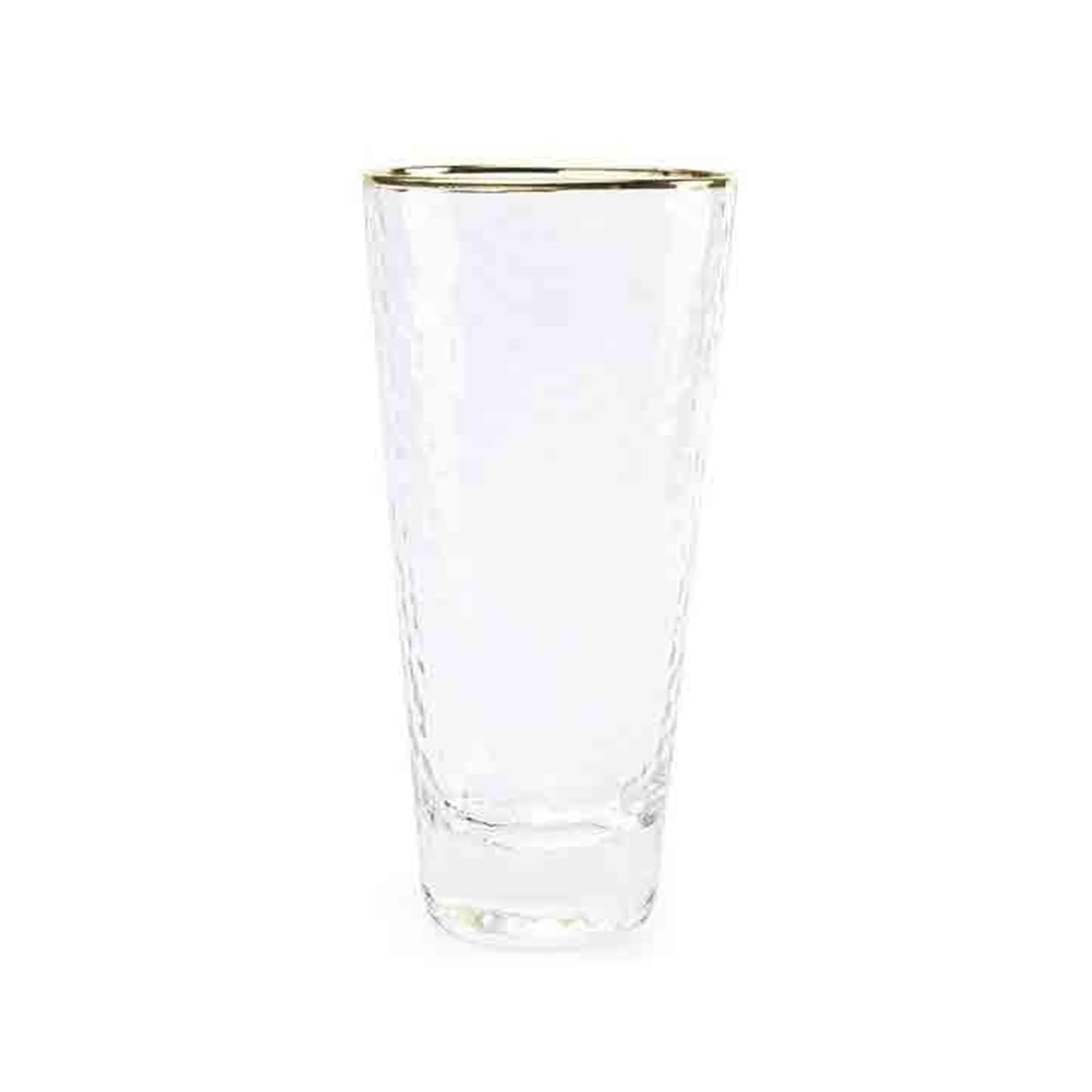 Vasos de vidrio soplados a mano con efecto martillado cristalería grande elegante
