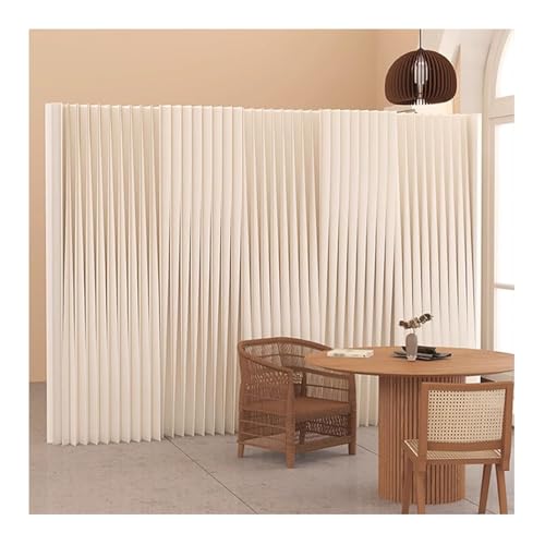 Cloison de séparation moderne paravent blanc pliable 2x1.6m écran confidentialité salon