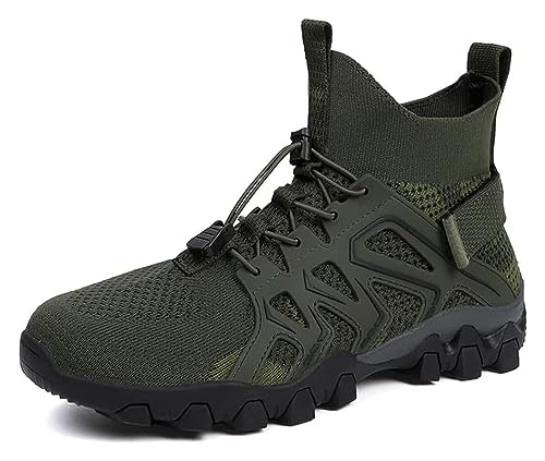 Men Hiking Shoes Mid-Top Hiking Shoes for Outdoor Trailing Trekking Camping Walking