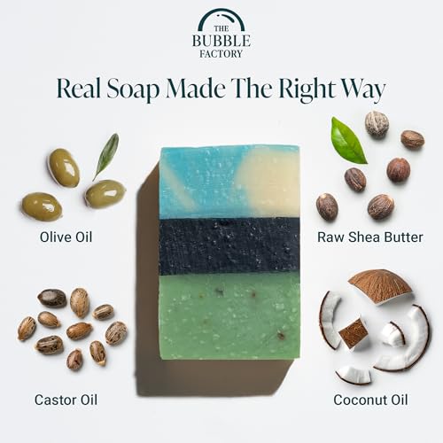 Handmadenaturalbathbodysoapbarveganallnaturalpalmoilfreemadeinusawithsheabutteressentialoilseucalyptusmintrosemarymintteatreemint3bars Urban Country Home Decor Handmade natural bath body soap bar vegan all natural palm oil free made in usa with shea butter essential oils eucalyptus mintrosemary minttea tree mint 3 bars urban country home decor