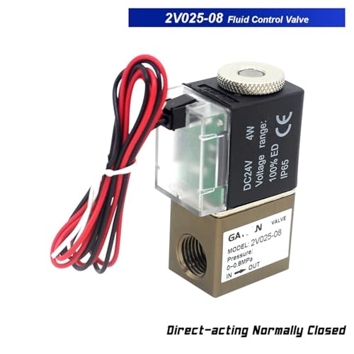 Électrovanne d'air 12V 24V 220V pour automatisation de vérin pneumatique 1/4 BSP