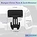 2PCS Bumper Cover Turn & Lock Retainer Rear Bumper Trailer Hitch Trim Lock for Chevrolet for Cadillac for Buick for GM Escalade Suburban Yukon 07-21 11610049