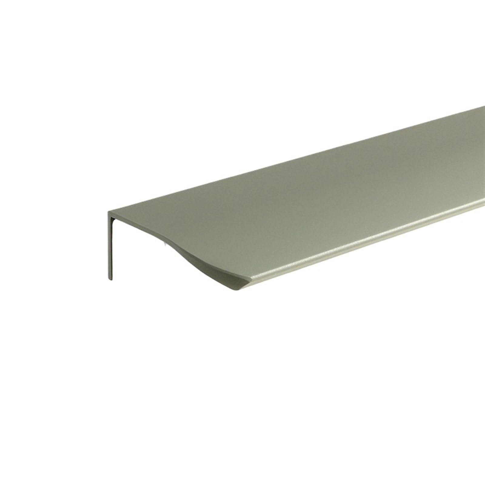 OZLCUA Concealed Handles Long Furniture Handle Invisible Aluminum Alloy Cabinet Pulls Drawer Knobs Handles Kitchen Cupboard(Arc Corner-Green,Length 500mm)