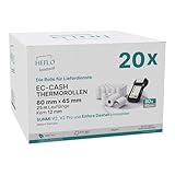 20 Thermorollen 80 mm x 25 m lang – Ø 45 mm – BPA-frei – Kassenrollen für Lieferdienste und POS-Drucker, kompatibel mit Sunmi V2s und Enfore Dasher (20)