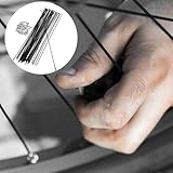 VORCOOL 36Pcs 14G J Bend Bicycle Mountain Bike Steel with Carbon Spokes and Nipples 260mm - Image 8