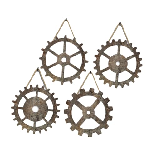 Engrenages muraux légers Lurrose en bois pour décorer un mur sans fixation lourde - 2