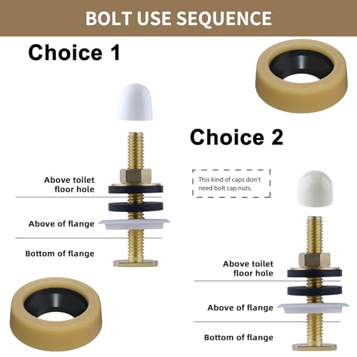 image for iFealClear Extra Thick Wax Ring Kit for Toilet, 40 mm Thick Toilet Wax