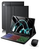Ya en manzanajugosa.com: Para iPad A16 11 Generación (2025) 11 pulgadas / iPad 10 Generación (2022) 10,9 pulgadas funda con Teclado inalámbrico Bluetooth retroiluminado (teclado QWERTY, distribución española) y ratón，Negro