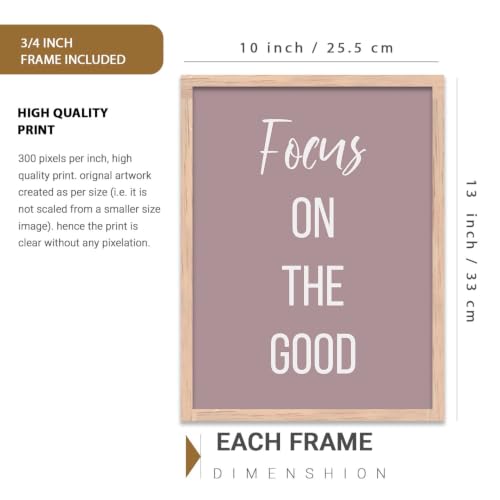 Image of kotart Inspired poster Motivational Quotes | Wall Hanging frames for Living Room | Bedroom | Office | Gift | Decoration frames for Home | Painting wall Decor - Set of 6 Multicolo (10x13 inch, H)