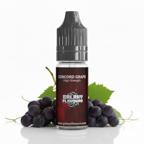 Aromatizante de uva Concord - Aromatizante alimentario de alta potencia - Más de 230 sabores - Botella de 10 ml.