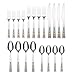 Fiesta - 641020R Fiesta Celebration 20-Piece Flatware Silverware Set, Service for 4, Stainless Steel, Includes Forks/Knife/Spoons