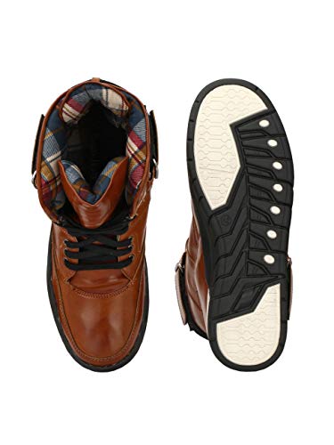 Image of Eego Italy Mens High Top Premium Sneakers For Men