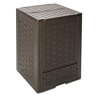 Compostiera Toomax Ambition 260L - In Plastica Riciclata Nera, 60x60x73 Cm, Per Giardino - Foto 12