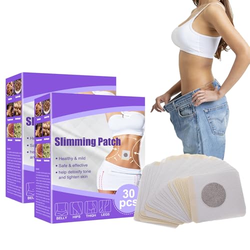 60 pcs Parche Adelgazante, Slimming Patches, Parche Adelgazante del Abdomen, Parche de Ombligo Adelgazante, Para Adelgazar y Perder Peso, Quema de Grasa Rápido y Seguro