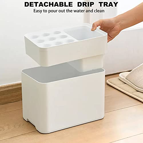 image for YIVIYAR Umbrella Holder Stand, Free Standing Umbrella Rack with Drip T