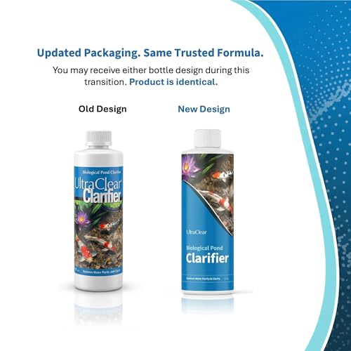 Image of Pond Clarifier for Outdoor Ponds - Treats up to 30,000 Gallons - Concentrated Live Beneficial Bacteria - Clears Cloudy Pond Water - Safe for Fish, Plants, Pets and People