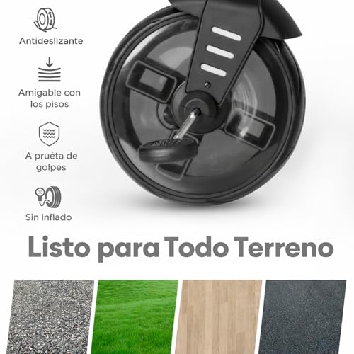 Qplay Triciclo Evolutivo Comfo Max 6 In 1 Nero | Triciclo Bebe 1 Anno Pieghevole In Alluminio Con Seduta A 360°, Reclinabile E Capottina - Per Neonati Da 10 A 72 Mesi (Beige) - 6