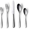 40 Piece Matte Fidenza Hammered 1810 Stainless Steel Silverware Cutlery Set Flatware Service for 8 Built to Last Commitment