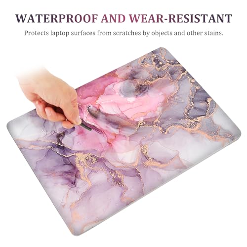 Image of Laptop Notebook Skin Sticker Cover Decal, 12 13 13.3 14 15 15.4 15.6 inch Laptop Vinyl Skin Sticker Cover Art Protector Decal Universal, Pink Marble