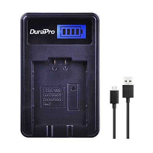 DuraPro Rapid CGA-S006 LCD Charger for Panasonic Lumix DMC-FZ7, DMC-FZ8, DMC-FZ18, DMC-FZ28, DMC-FZ30, DMC-FZ35, DMC-FZ38, DMC-FZ50 Digital Camera