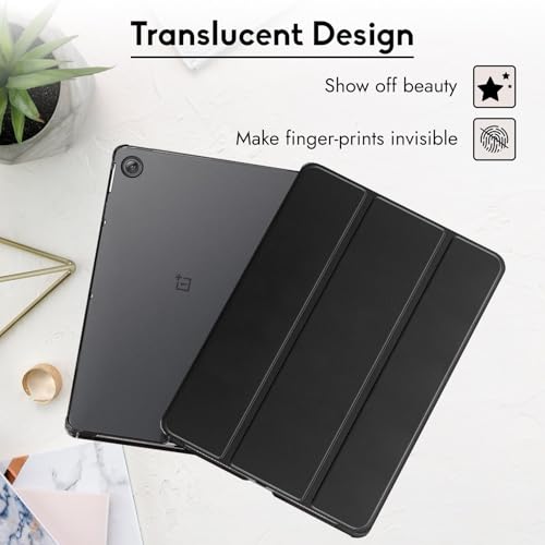 Image of Robustrion Cover for OnePlus Pad Go 2 12.1 inch Cover Case, Trifold Cover Case for OnePlus Go 2 Tablet Cover with Transparent Back [Auto Sleep Wake Support] - Black