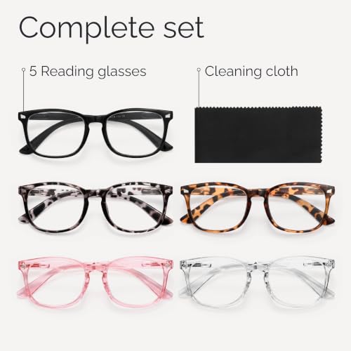 Image of CCVOO Reading Glasses for Women with Blue Light Filter