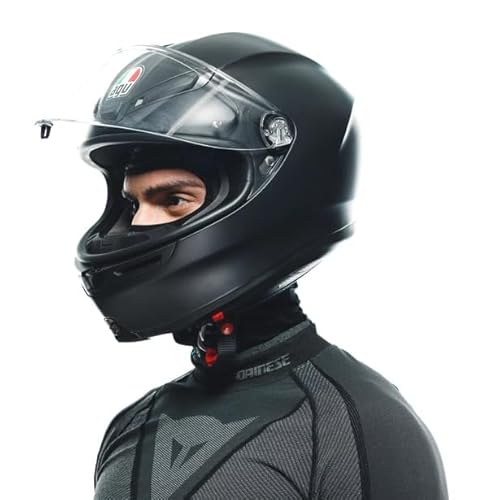 Dainese - Dry Balaclava, Motorrad Sturmhaube Schwarz für Herren und Damen, Universalgröße, Sturmhaube Motorrad Unisex, für 4 Jahreszeiten, Sommer und Winter, Made in Italy, Schwarz/Blau