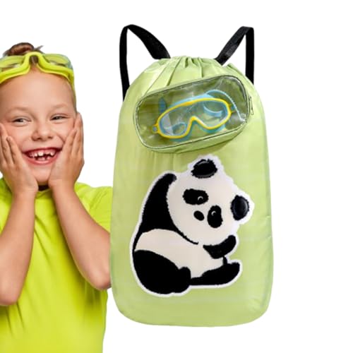 Borsa impermeabile in tessuto nordico – borsa da spiaggia per bambini | zaino piscina spiaggia | zaino per cavi per nuoto | grande borsa impermeabile da viaggio campeggio sport vacances, verde, Siehe