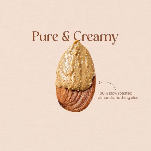 Image of The Premium Basket Almond Nut Butter - Unsweetened | Almond Nut Grade - Gold Premium | High dietary fibre | Rich in Protein | Transfat-Free | 180g Natural Spread (Pack of 2)
