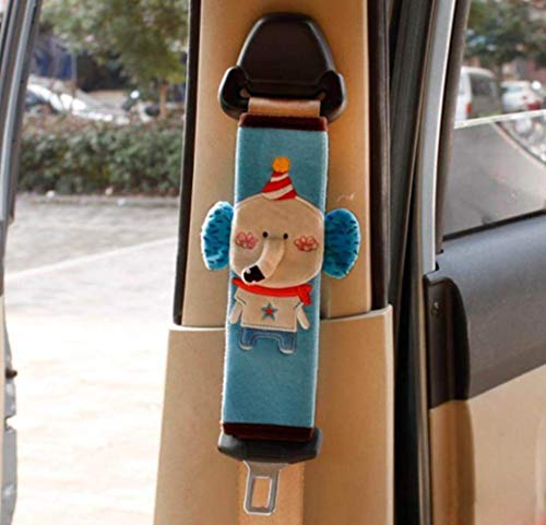 カーシートベルトパッド キッズ ショルダーパッド シートベルトカバー カーグッズ シートベルト用品 カー用品 子供パッド シートベルトパッド 車用シートベルトパッド 象