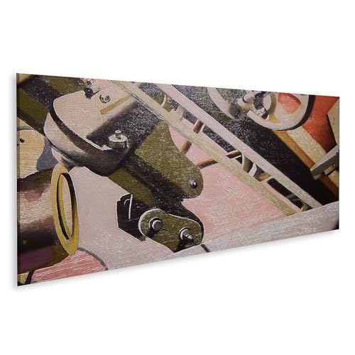 Tableau sur toile abstrait motif mécanique panorama décoration murale islandburner