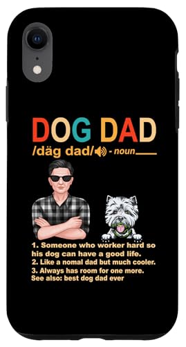 Carcasa para iPhone XR West Highland White Terrier Dog Dad Definition Fathers Day