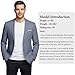 WYWK Men's Casual Suit Blazer Slim Fit Sport Jackets for Men Two Button Business Wedding Party Banquet Blue