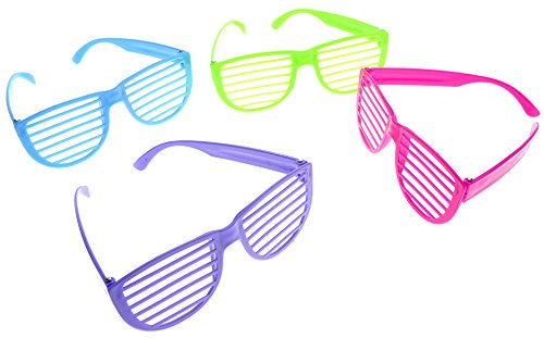 PowerTRC 24 Pack 80's Sunglasses For Kids Shutter Shades Assorted Colors | Party Favors, Goodie Bag Fillers, Beach Pool Supplies2