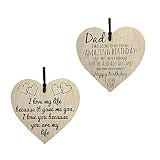 Aplicación: las placas de madera en forma de corazón se pueden aplicar en diferentes ocasiones, como una botella de vino, caja de regalo, balcón, ventana, árbol, jardín, pared o cocina, y pueden flotar en el viento, lo que mejorará tu estado de ánimo.